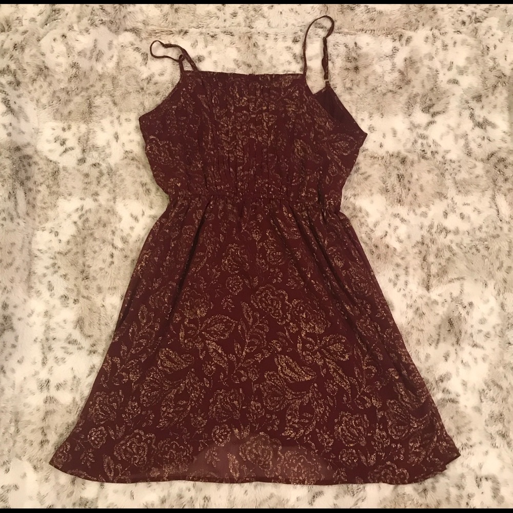 Charming Charlie Burgundy Sundress - Picture 1 of 2